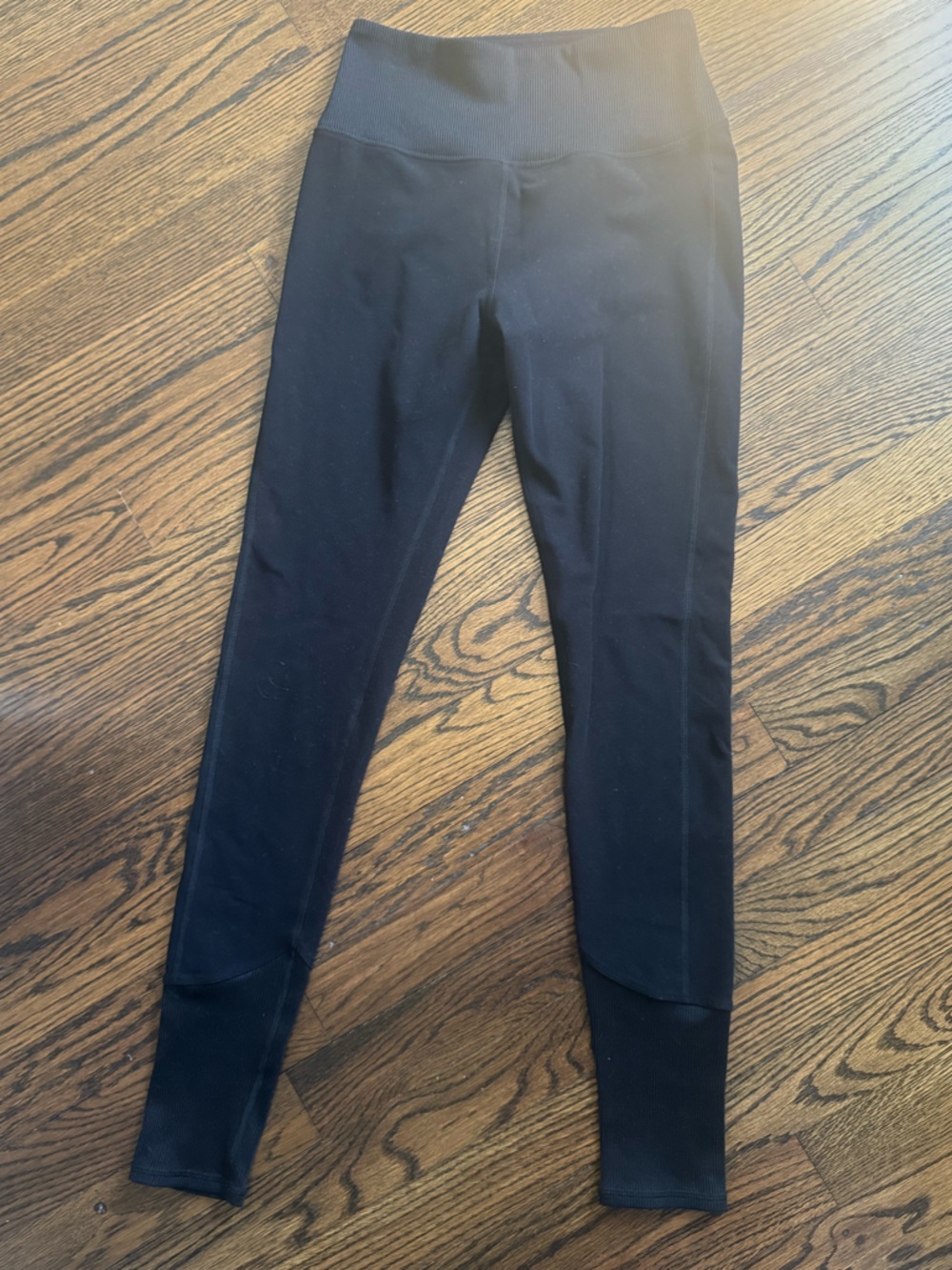 ALO Yoga Black Seam-Stitched Leggings